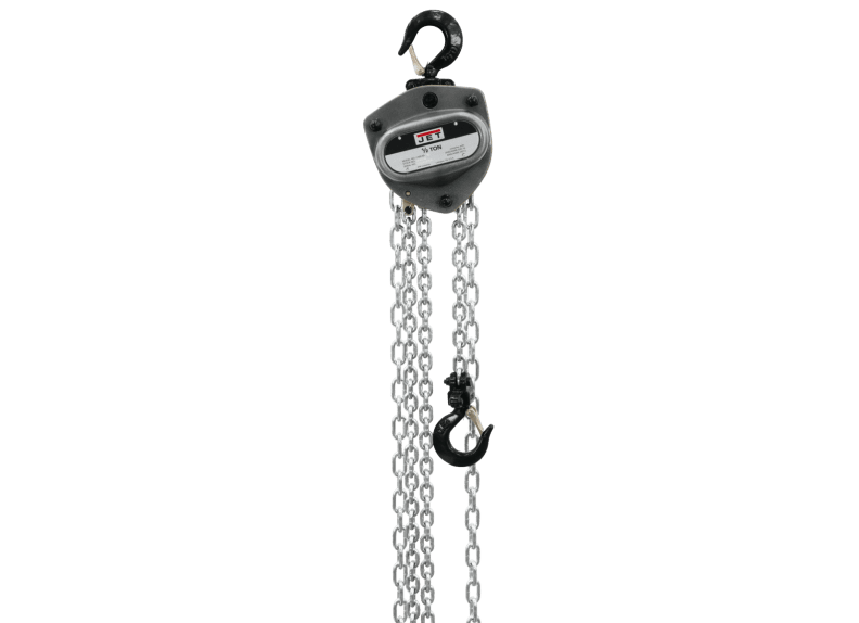 1/2-Ton Hand Chain Hoist with 10' Lift & Overload Protection | L-100-50WO-10