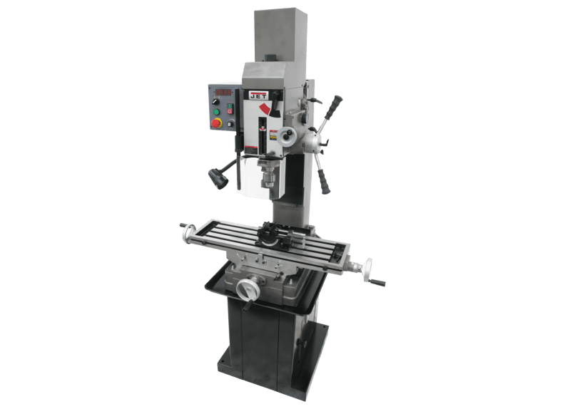 JMD-45VSPFT Variable Speed Geared Head Square Column Mill/Drill with Power Downfeed & Newall DP700 2-Axis DRO