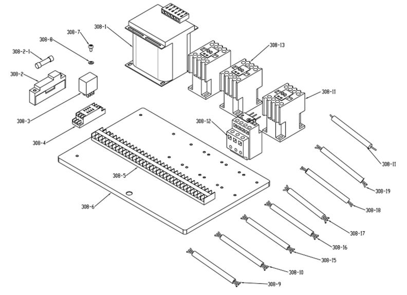 MBS-1323EVS-H-4 Electrical Box Assembly 