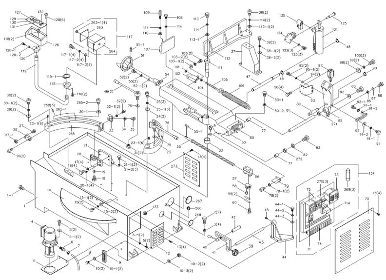 J-7040M Base Assembly