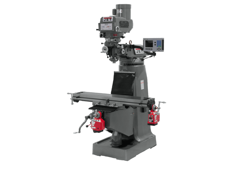 JTM-4VS-1 Mill With 3-Axis ACU-RITE 203 DRO (Quill) With X and Y-Axis Powerfeeds