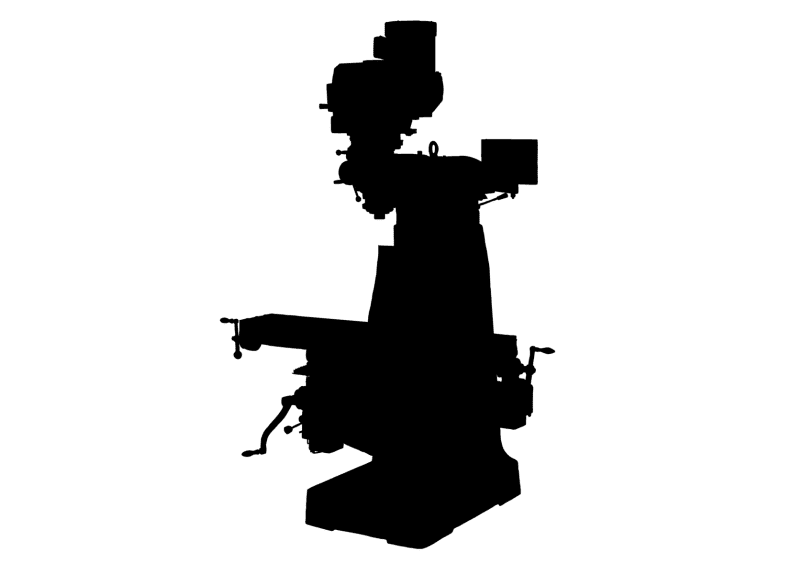JTM-4VS Mill With Newall DP700 DRO With X and Y-Axis Powerfeeds & Air Power Drawbar