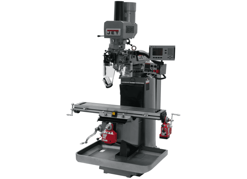 JTM-949EVS Mill With Acu-Rite 203 DRO With X and Y-Axis Powerfeeds and Air Powered Drawbar
