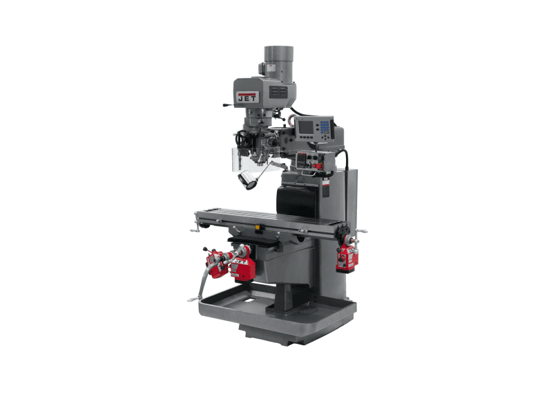 JTM-1050EVS2/230 Mill With 3-Axis Acu-Rite 203 DRO (Quill) With X, Y and Z-Axis Powerfeeds