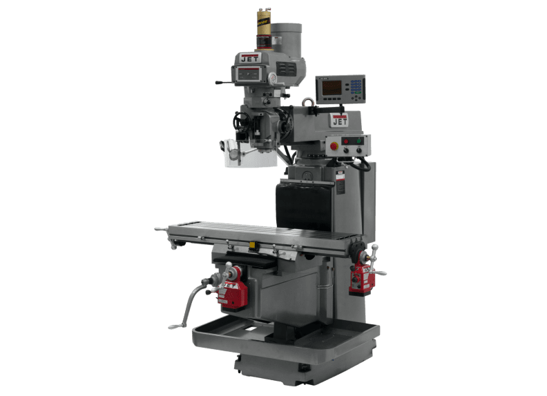 JTM-1254VS with ACU-RITE 203 3X (K) DRO, X & Y Powerfeeds & Air Power Drawbar
