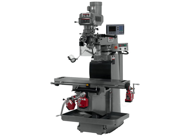 JTM-1254RVS with ACU-RITE 203 3X (K) DRO, X, Y & Z Powerfeeds