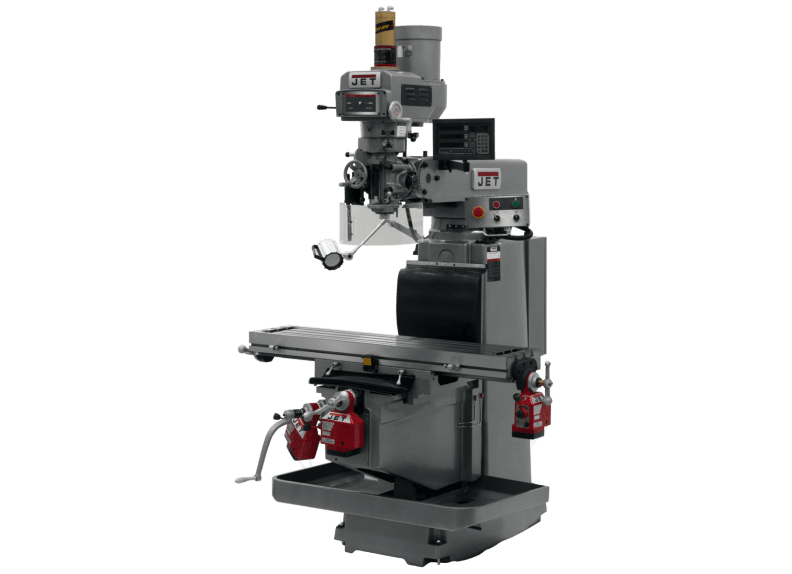 JTM-1254RVS with NEWALL DP700 3X (K) DRO, X, Y & Z Powerfeeds & Air Power Drawbar