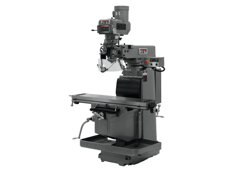 JTM-1254RVS with  Acu-Rite 303 3X (K) DRO,  X & Y  Powerfeeds & Air Power Drawbar