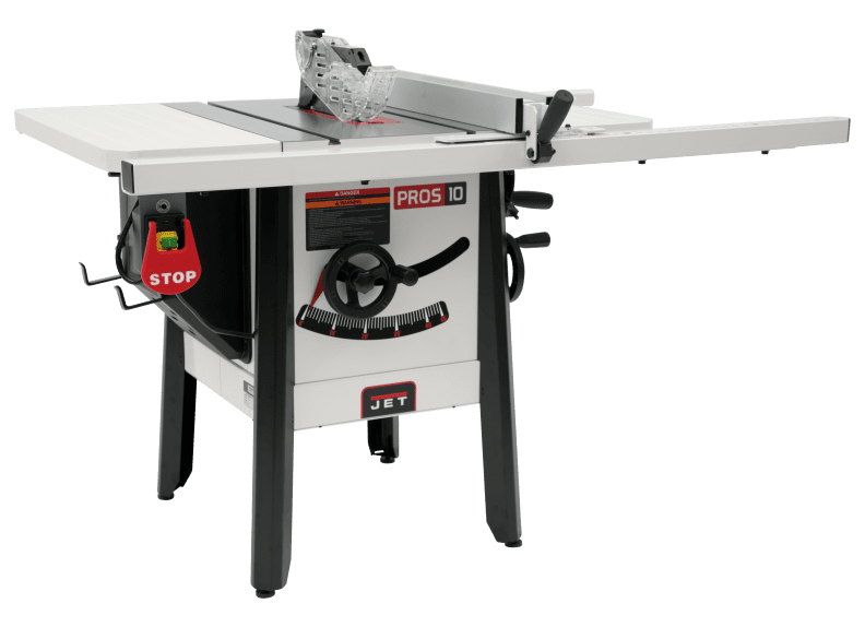 The JPS-10 1.75 HP 115V 30" Proshop Tablesaw with Steel wings
