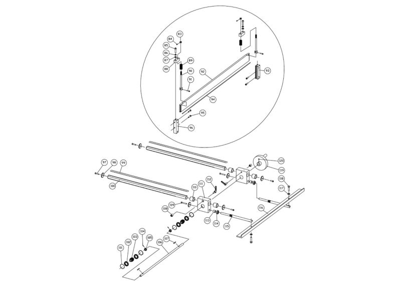 HS1452-3T Rear Stop and Press Plate