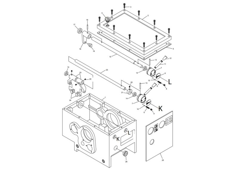 E-1236VS Headstock Assembly