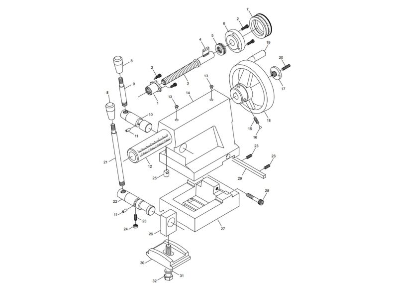 E-1236VS Tailstock Assembly