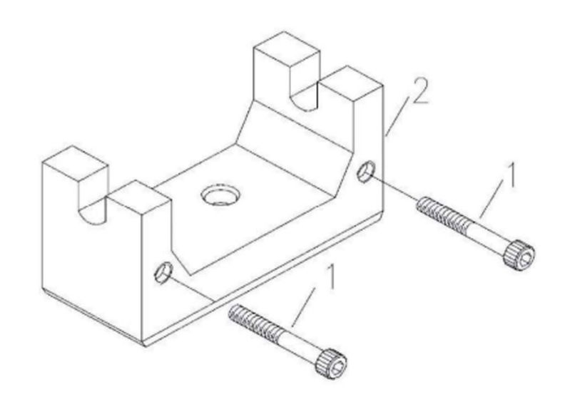 E-1340VS Chuck Key Bracket Assembly
