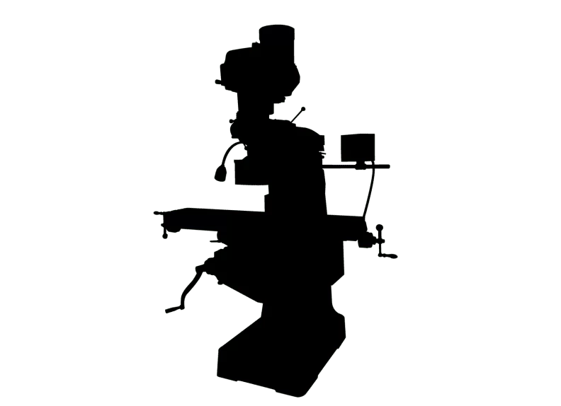 ETM-949 Mill with 3-Axis ACU-RITE 203  (Knee) DRO and X, Y-Axis JET Powerfeeds and USA Made Air Draw Bar