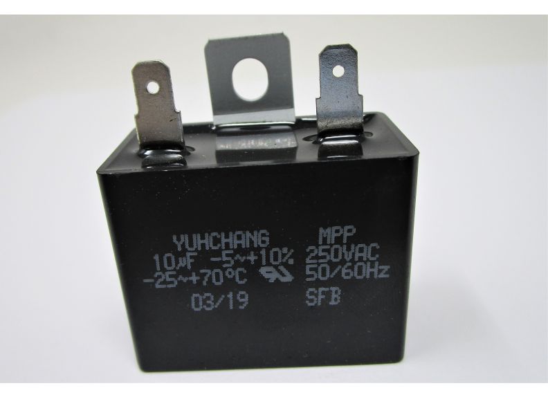 Block Capacitor 10Uf 250Vac 1.5X1.25 | CA001000
