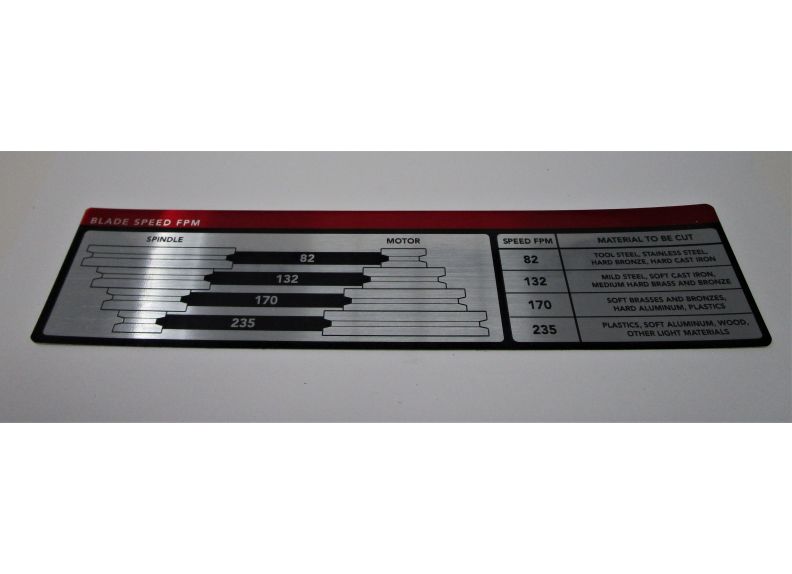 Spd Chart Label | HBS916W-206