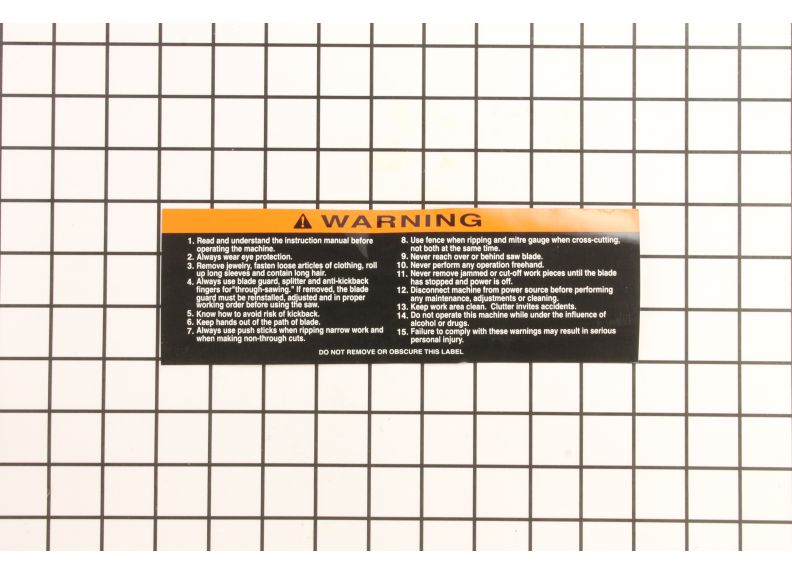 Warning Label | JTAS10-35