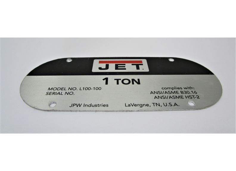 Name Plate, L100-100 | LM000017