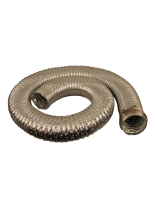Heat-Resistant Dust Collection Hose, 8' x 3" Dia, 180° Max