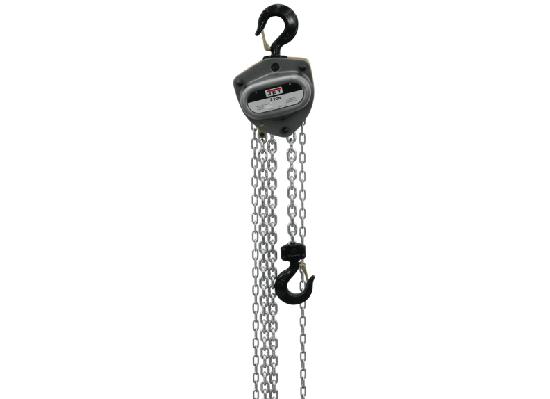 2-Ton Hand Chain Hoist with 10' Lift & Overload Protection | L-100-200WO-10