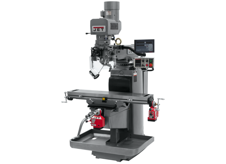 JTM-1050EVS2/230 Mill With 3-Axis Newall DP700 DRO (Quill) With X and Y-Axis Powerfeeds