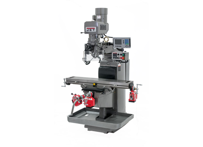 JTM-1050EVS2/230 Mill With Acu-Rite 203 DRO With X, Y and Z-Axis Powerfeeds and Air Powered Drawbar