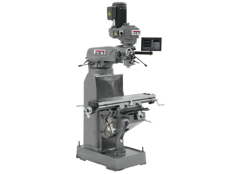 JVM-836-1 Mill With 3-Axis Newall DP700 DRO (Quill) and X-Axis Powerfeed