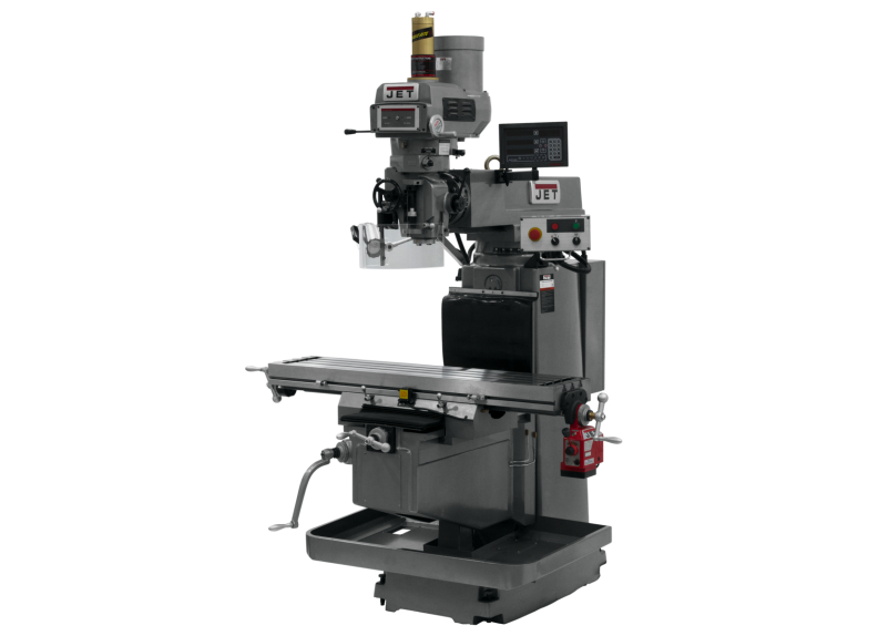 JTM-1254VS with NEWALL DP700 DRO X Powerfeed & Air Power Drawbar