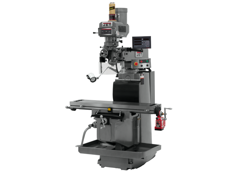 JTM-1254RVS with NEWALL DP700 3X (K) DRO, X Powerfeed & Air Power Drawbar
