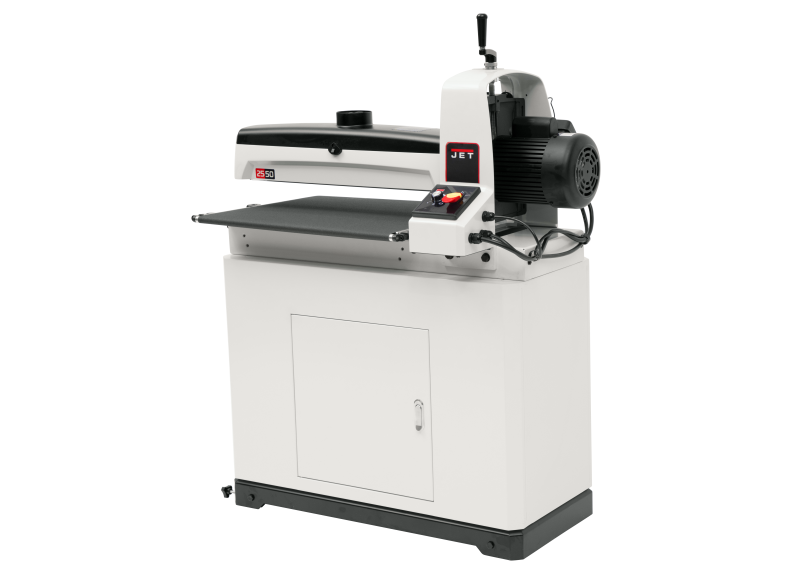 JWDS-2550, 25-Inch Drum Sander with Closed Stand, 10 FPM, 1Ph 115V