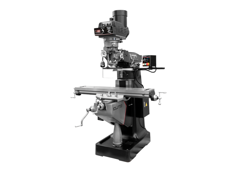 EVS-949 Mill with 3-Axis ACU-RITE 203 (Knee) DRO and Servo X, Y, Z-Axis Powerfeeds and USA Air Powered Draw Bar